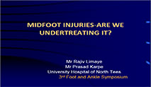 Midfoot Injuries-Are We Undertreating It ?