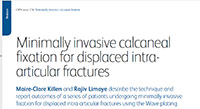 Minimally invasive calcaneal fixation for displaced intraarticular fractures