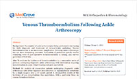 Venous Thromboembolism Following Ankle Arthroscopy